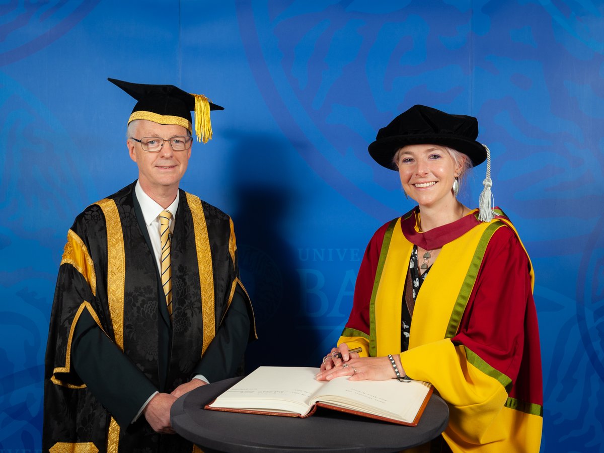 It's almost been two years since we celebrated the contribution of @theAliceRoberts to the public understanding of science with an honorary degree during our #BathGrads celebrations.
