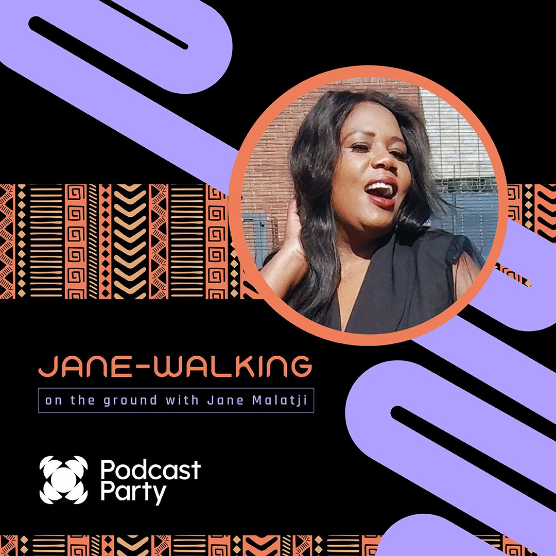 PodcastPartySA's tweet photo. Look out for #JaneWalking! Our intrepid interrogator @janemalatji1980 takes to the streets to canvass opinion about the upcoming election and listen to the voices that shape our democracy #election2024 #heartofdemocracy #jwalking #janewalking https://t.co/QhrXifaP5J