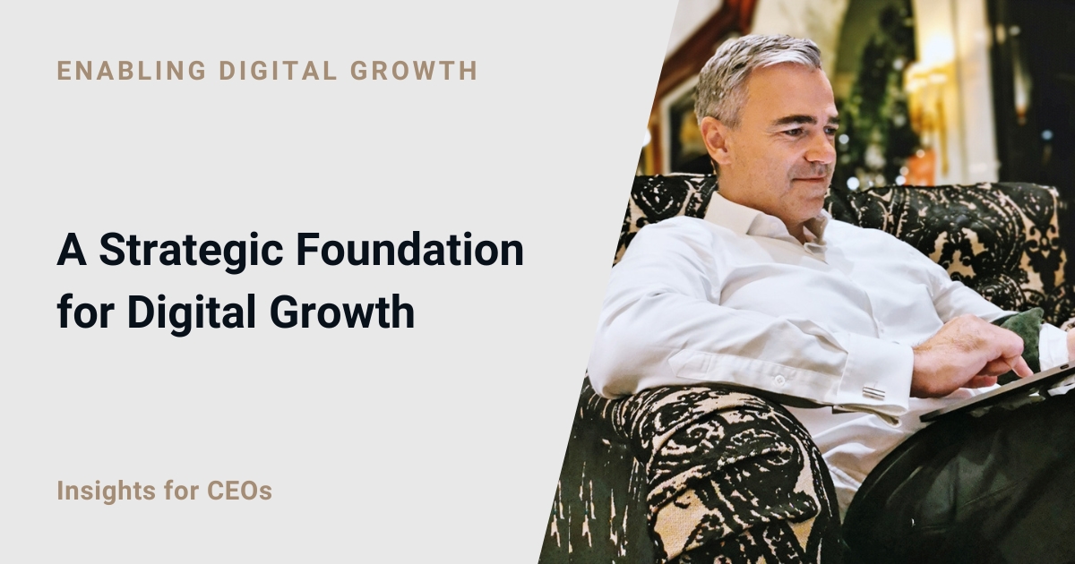 Do you have a strategic foundation for digital growth? In board meetings, I experience the desire for digital growth. It's at the top of the agenda. However, the reality in terms of implementation is different. Gain more insights here: enablingdigitalgrowth.com/newsletters/a-……