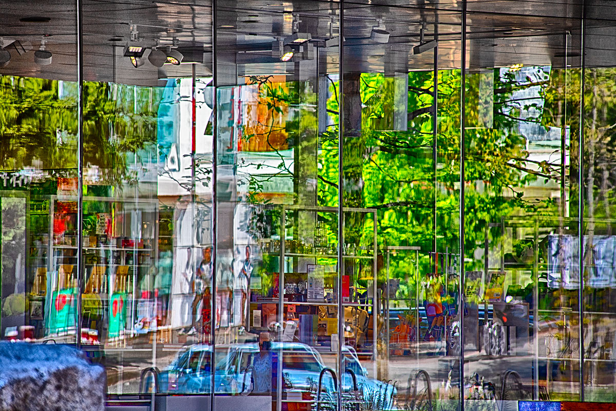 Reflections on The Polygon Gallery, North Vancouver #vancouver #vancouverisawesome #britishcolumbia #bc #reflections #glass #polygongallery #canada