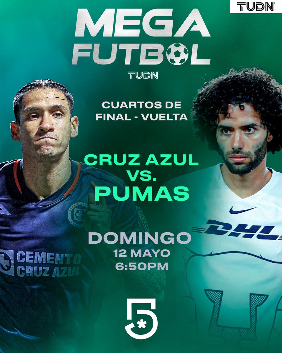 La Maquinota de la @CruzAzul y @PumasMX harán vibrar al planeta futbol con su magia en la #LiguillaEnTUDN🥳🤯😎 Es la vuelta, es ahora o nunca por un boleto a Semifinales🤩🤩🤩
