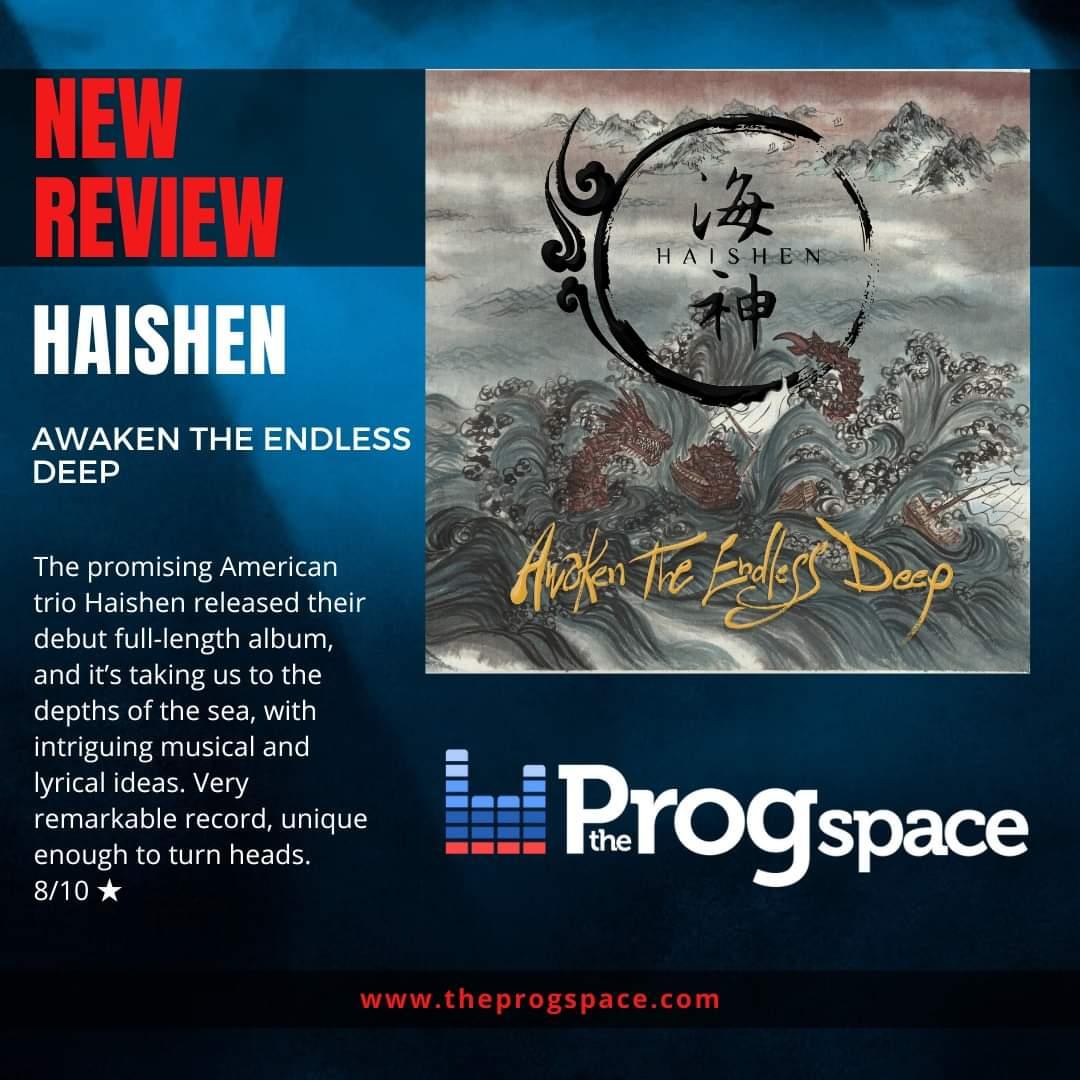 🔥🔥 NEW ALBUM REVIEW 🔥🔥 May 9th marked the release of Haishen's debut album, and it sends us on a journey to the depths of the sea, delivering a very memorable and surprisingly mature record. Check out Alex' review here: theprogspace.com/haishen-awaken…