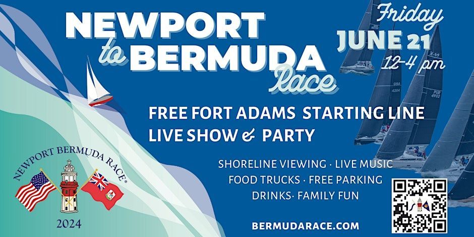 2024 is the first time in ONE HUNDRED EIGHTEEN years that we will host a live show for the start of this iconic race. To do this we moved the start back a mile for prime viewing at historic Fort Adams. RSVP: buff.ly/3QgXg13 

Photo: Discover Newport Corey Favino