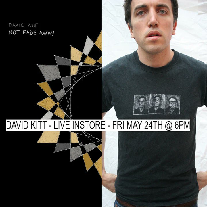spindizzyrecords.com/products/david… Spindizzy Records is very excited to present an in-store live performance and signing from David Kitt. Book your place now. @David_Kitt