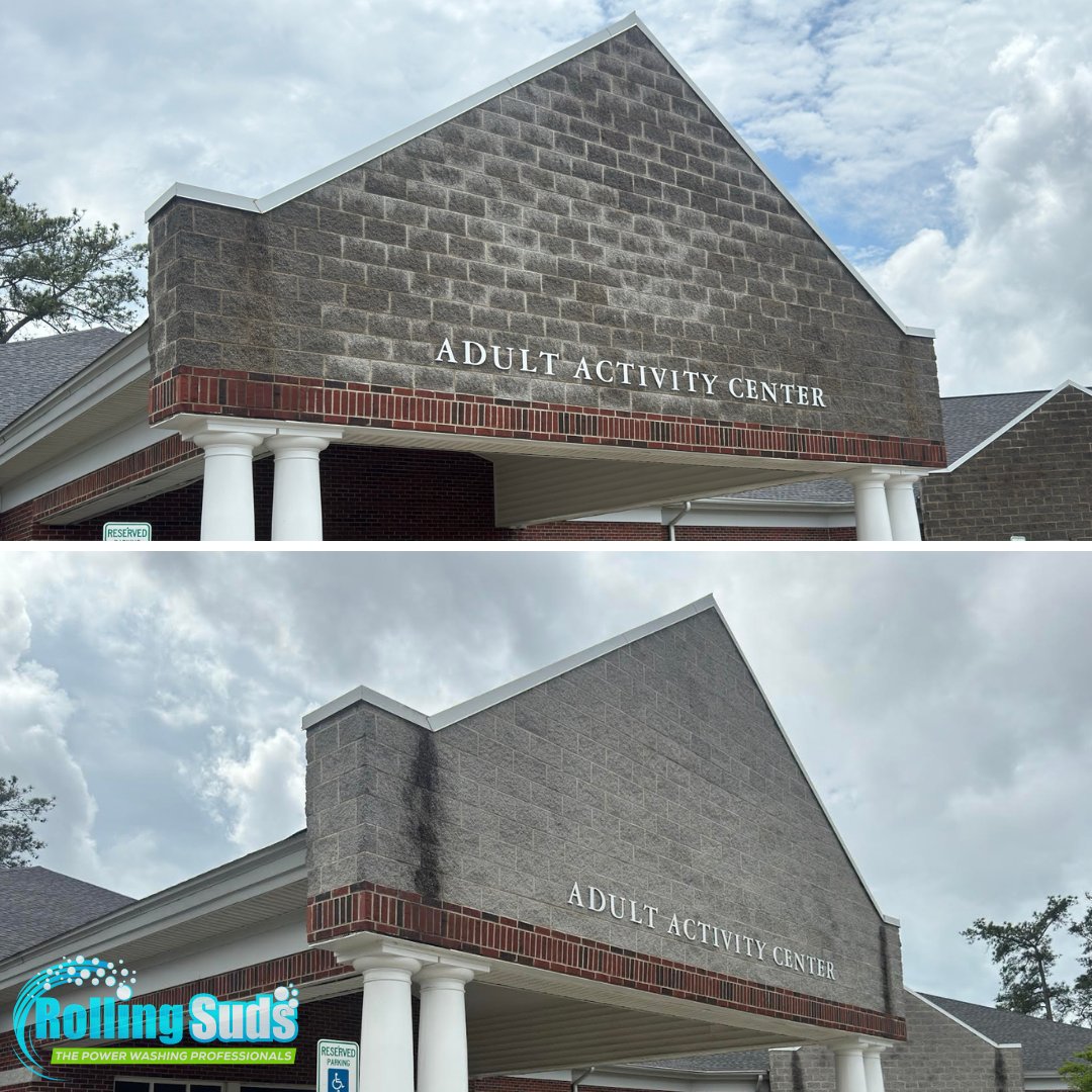 Our team will revitalize the appearance of your building, one spray at a time, creating that positive first impression you desire. Contact us to learn more! #RollingSuds #CommercialCleaning #PressureWashing #PowerWashing #CranberryPA #McKnightPA