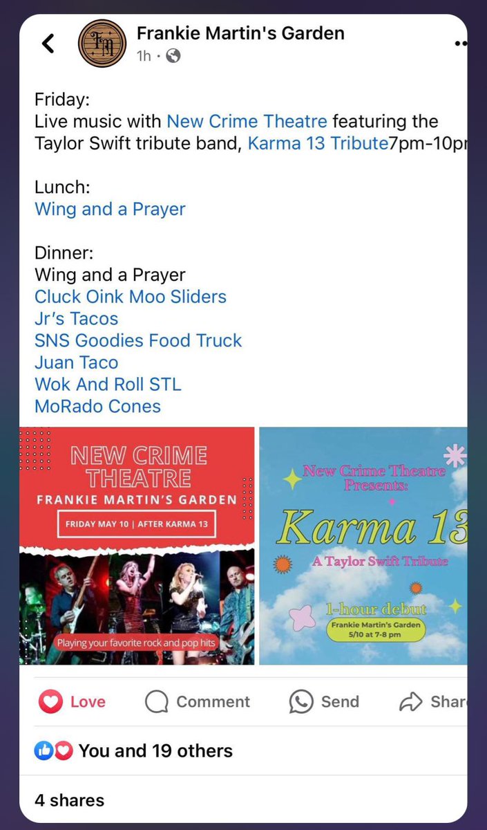 This is going to be a great time!  Grab your moms and head on out! 

#FrankieMartinsGarden
#Cottleville