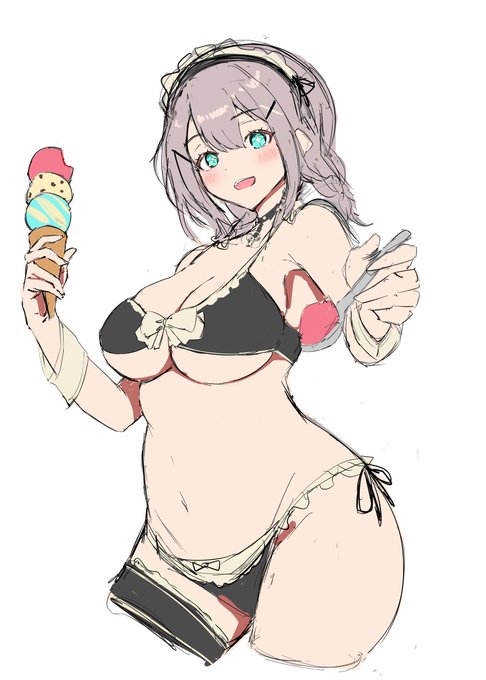 メイドの日滑り込み落書き、マンチェスターちゃん✨ 