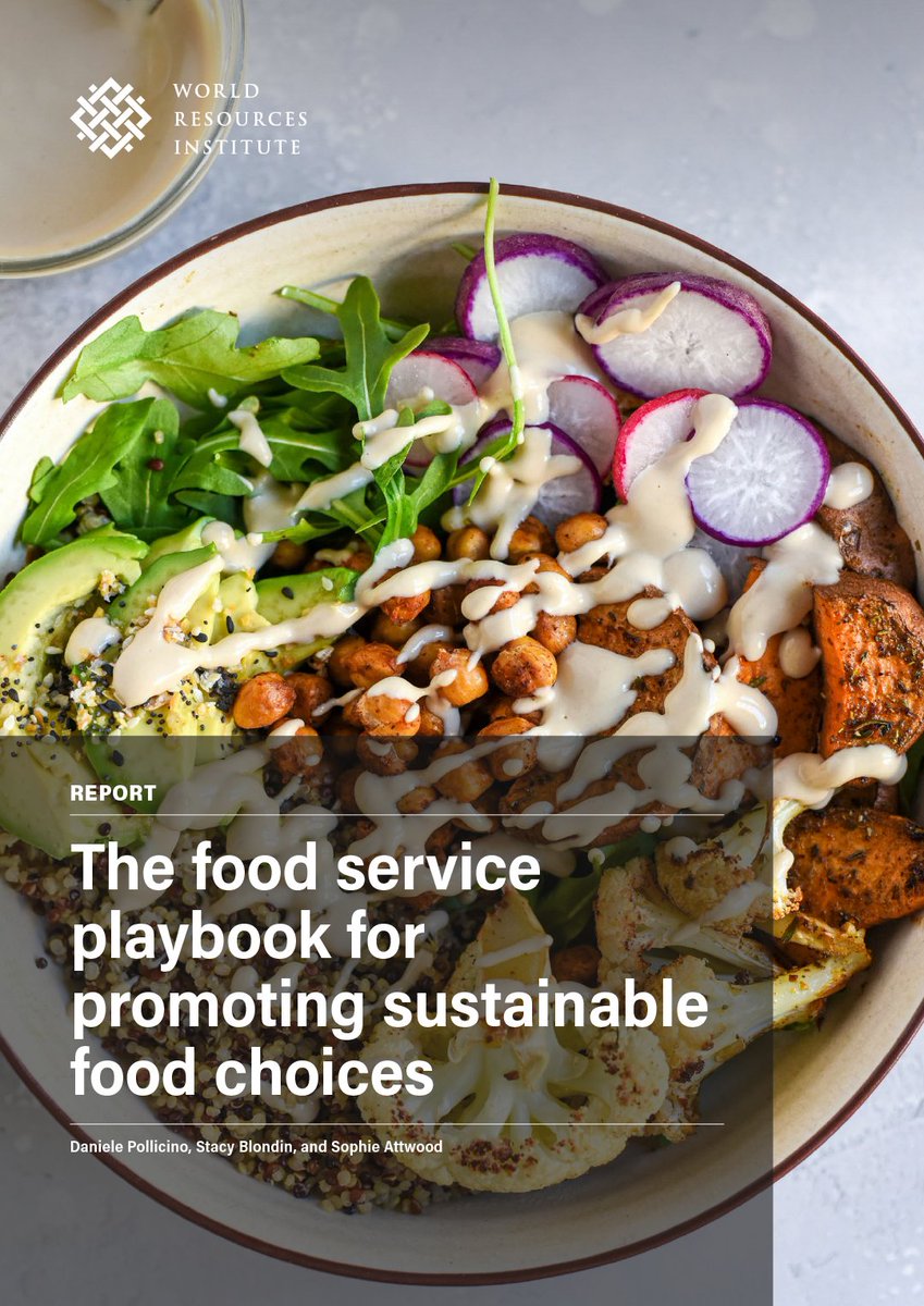 WorldResources's tweet photo. Food service operators can make #DeliciousClimateAction the easy choice for diners🍴
A simple first step is to start with our list of 18 “no regret” strategies – these are feasible to implement, backed by industry, and supported by research.
Read on: https://t.co/PRPv9aDoNr https://t.co/iYr3aa0vPX