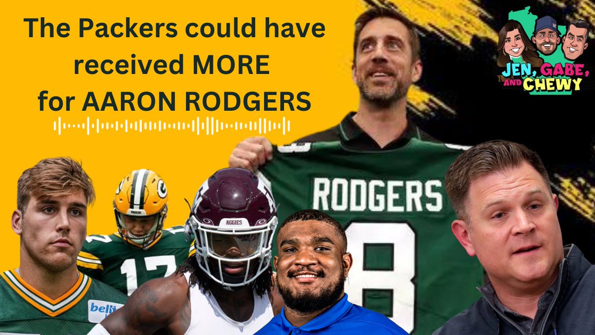 The #Packers could have received MORE in the trade of QB @AaronRodgers12... @jasonjwilde broke it all down on @JenGabeChewy. Watch and subscribe: youtu.be/8pGDR8RSxVQ