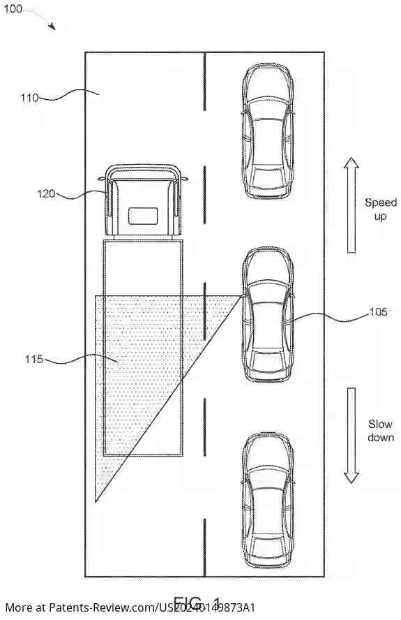 PatentPulse's tweet image. #Ford's new patent application #US20240149873 enhances vehicle safety by monitoring blind spots to adjust speed automatically, ensuring safer lane changes and driving. #AutoSafety #Innovation #FordTech #SmartDriving #Patents