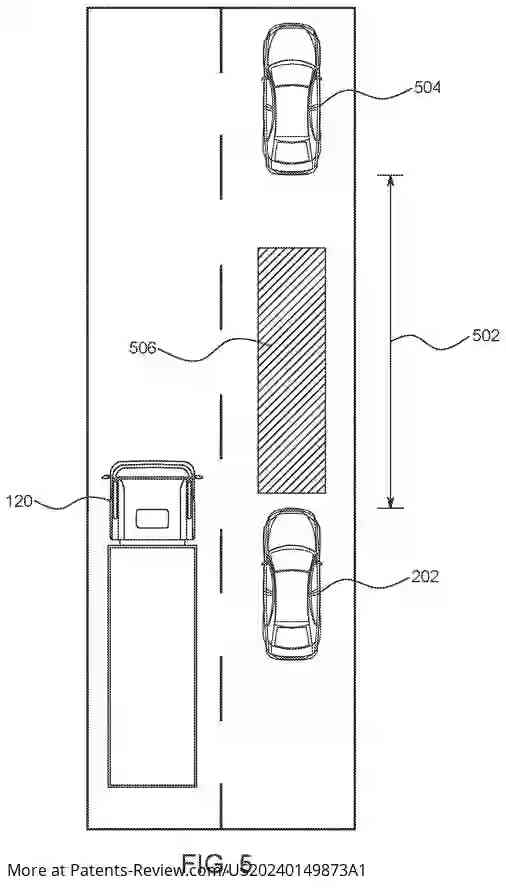 PatentPulse's tweet image. #Ford's new patent application #US20240149873 enhances vehicle safety by monitoring blind spots to adjust speed automatically, ensuring safer lane changes and driving. #AutoSafety #Innovation #FordTech #SmartDriving #Patents