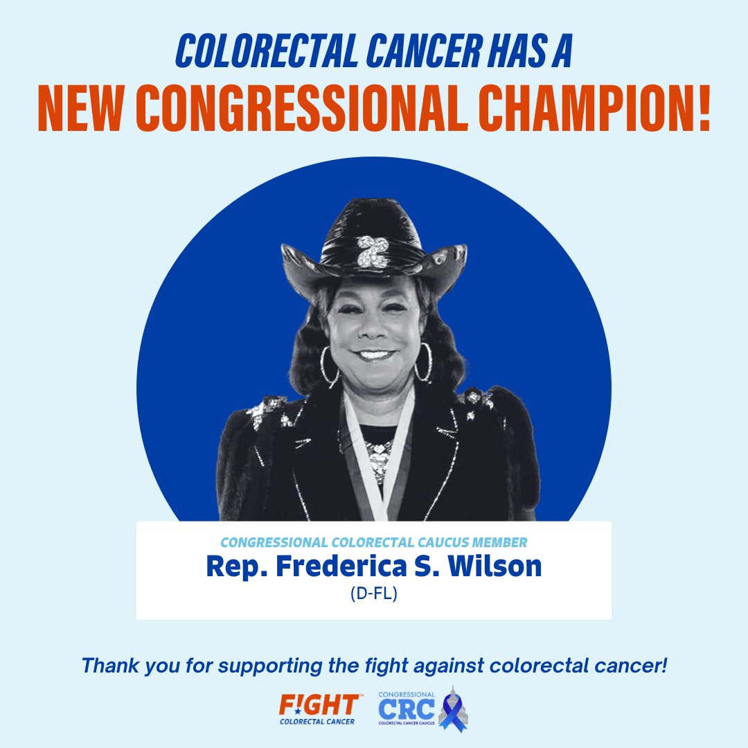 Thank you @RepWilson for your continued support for the #ColorectalCancer community! Ask Your Members of Congress to Join the CRC Caucus: fightcolorectalcancer.org/advocacy/actio…