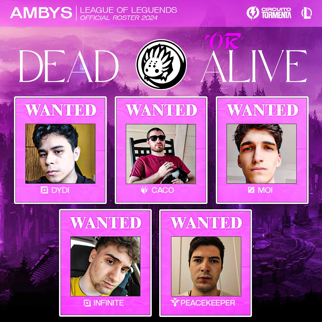 ¡𝙎𝙀 𝘽𝙐𝙎𝘾𝘼𝙉 𝘼𝙏𝙍𝘼𝘾𝘼𝘿𝙊𝙍𝙀𝙎 𝘿𝙀𝙇 𝘾𝙏! ⭐💰

Se ofrece una alta recompensa por estos jugadores:

👹 <a href="/big_didy27412/">The Big Didy</a> 🇪🇨
🛡️ <a href="/CacomonG/">Caco</a> 🇪🇦
🔮 <a href="/alex_moinelo/">Moimoimoimoi</a> 🇪🇦
⚔️ <a href="/infinite__lol/">infinite</a> 🇪🇦
🏹 @peacekeeperlol 🇧🇷

#AmbysTeam #TheGameIsOurs💜 #LeagueOfLegends