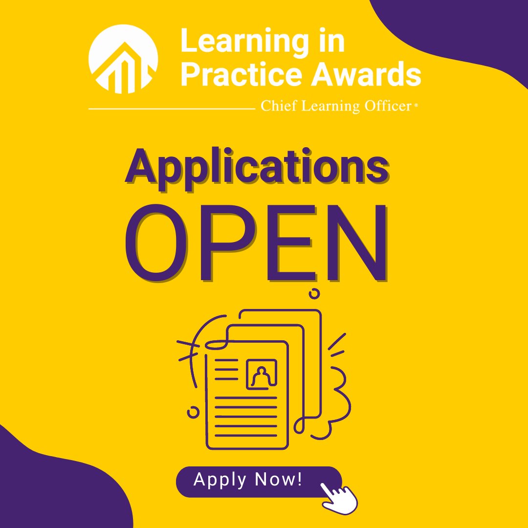 The clock is ticking on the 2024 Learning in Practice Awards submissions. Show the world your L&D achievements before the May 20th deadline!
Apply today! hubs.ly/Q02w2wbm0       
#LIPAwards #LIP2024 #LearningInPractice #InnovativeLearning #LearningAndDevelopment