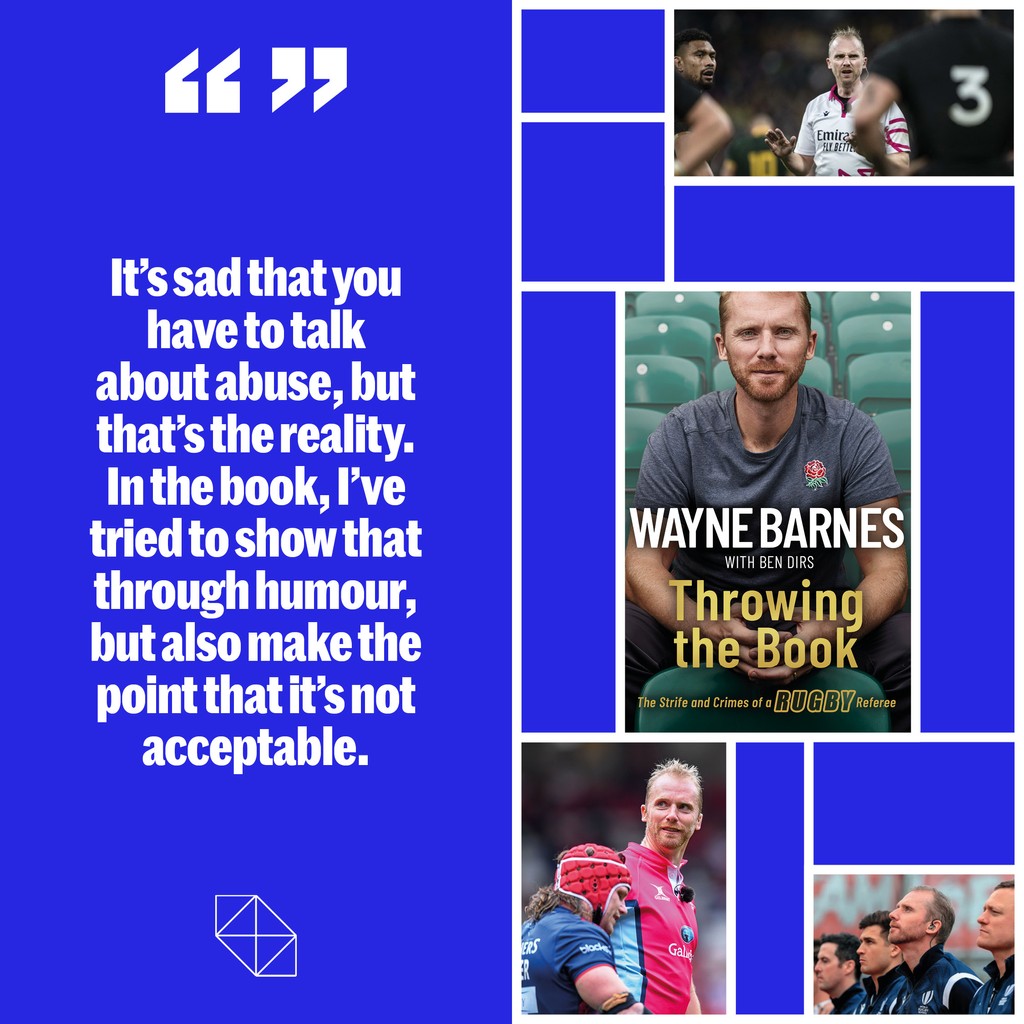 In Full-Time Books, @WayneBarnesRef speaks to Rugby Journal on Throwing the Book, his journey to refereeing, the issue of referee abuse, and what the future holds for him. ⁠ 📚From @LittleBrownUK read our review in issue 25 of Rugby Journal via therugbyjournal.com/subscribe.