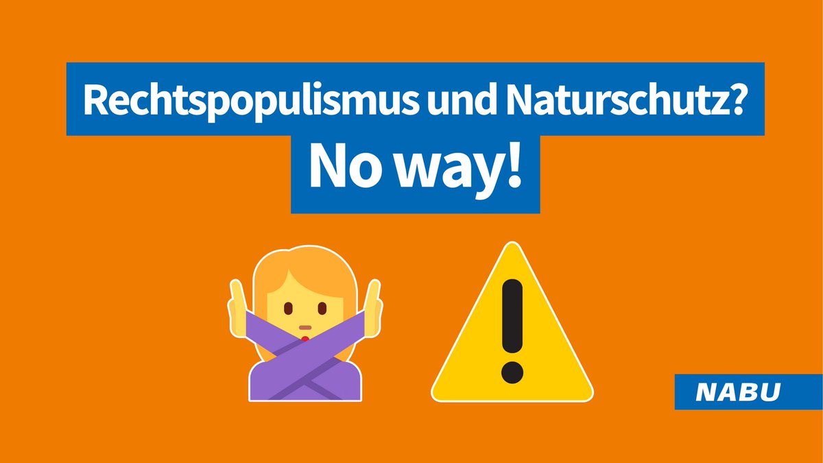 #Rechtspopulismus und Naturschutz schließen sich aus! ✊Im Wahlkampf zur #Europawahl wird deutlich: Rechtspopulist*innen liefern keine Lösung für die Natur- und Klimakrise – im Gegenteil: Sie verhindern sie! Hier das Abstimmungsverhalten aller Parteien: nabu.de/umwelt-und-res…