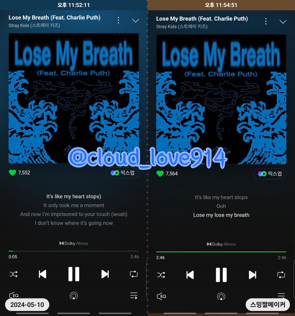 cloud_love914's tweet photo. 0510
#StrayKids #스트레이키즈
#LoseMyBreath Feat. #CharliePuth
#LoseMyBreath_Streaming
#StrayKidsComeback
#YouMakeStrayKidsStay https://t.co/QzMSlOXMSb