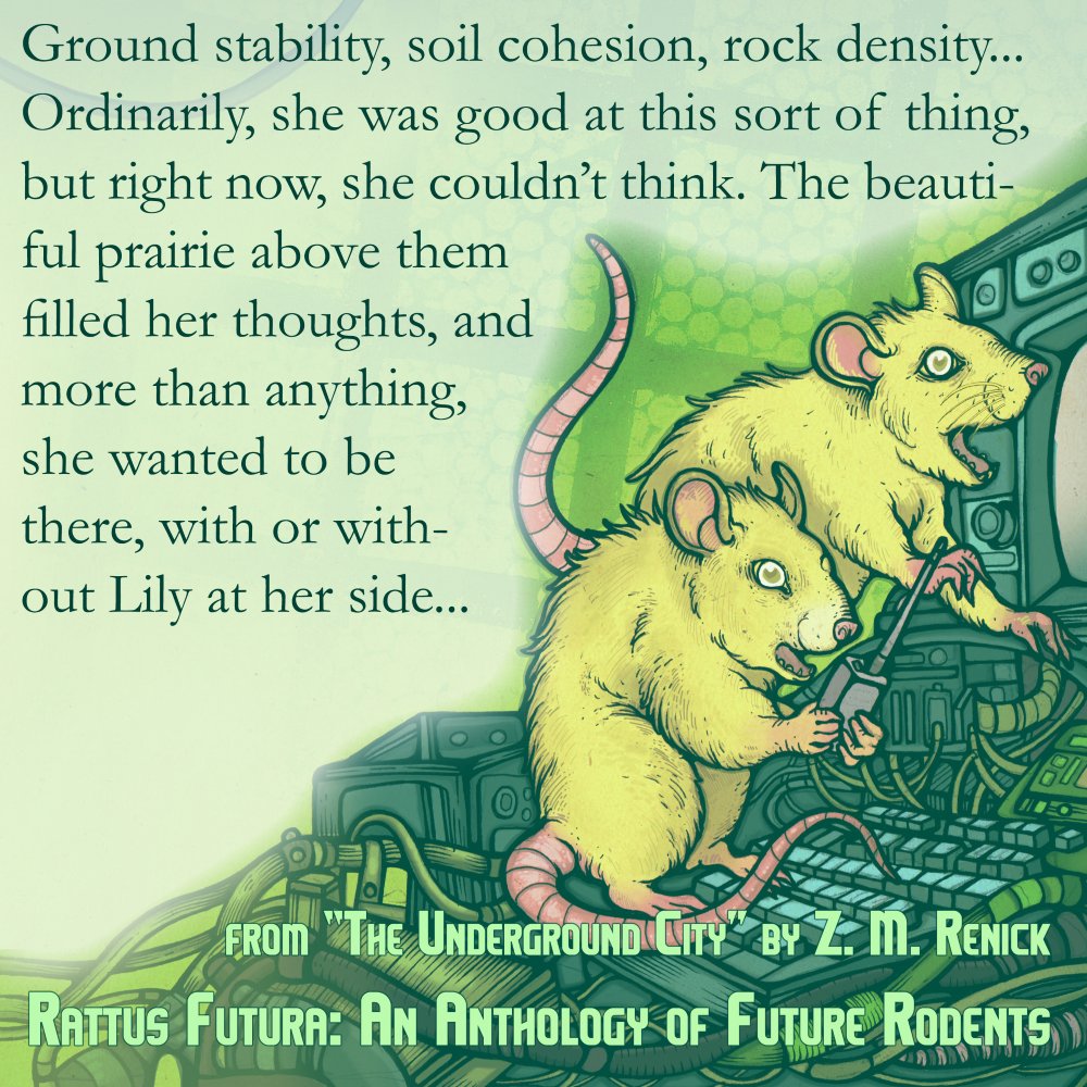 Rattus Futura, the Ratish Sci-fi anthology from Manawaker Studio is available now. Check the taplink in my bio for the Manawaker Store. #scifi #rodents #shortstories