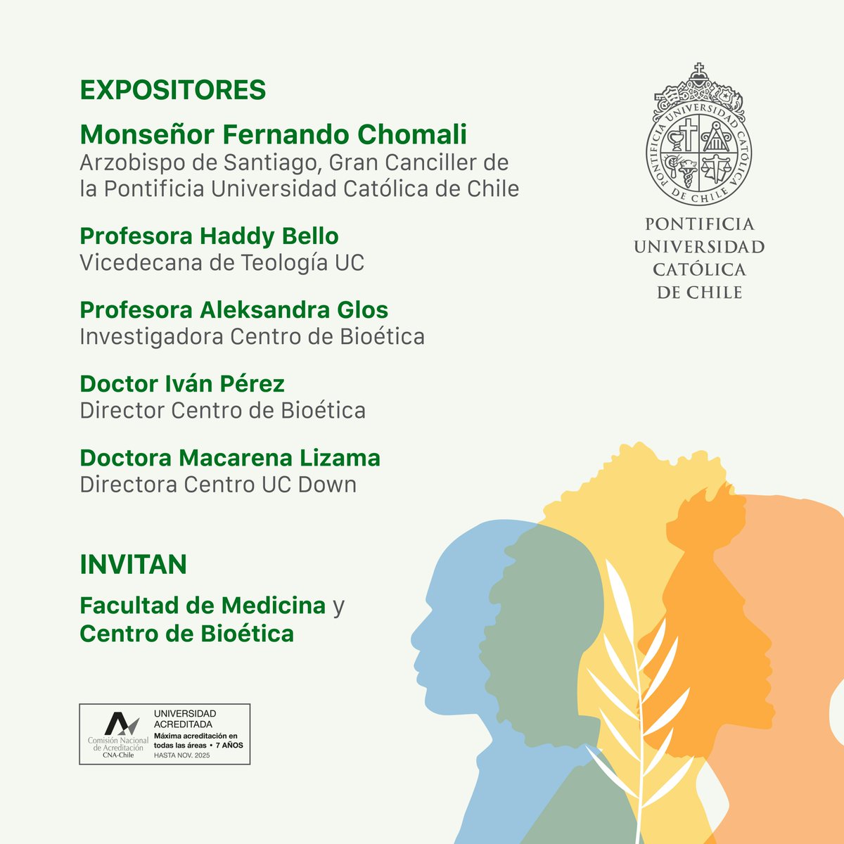 Te invitamos a participar del Seminario Dignitas Infinitas.
👉Fecha: 16 de mayo de 2024.
👉Horario: 17:00 horas.
👉Lugar: Aula Magna Manuel José Irarrázaval.
forms.office.com/pages/response…