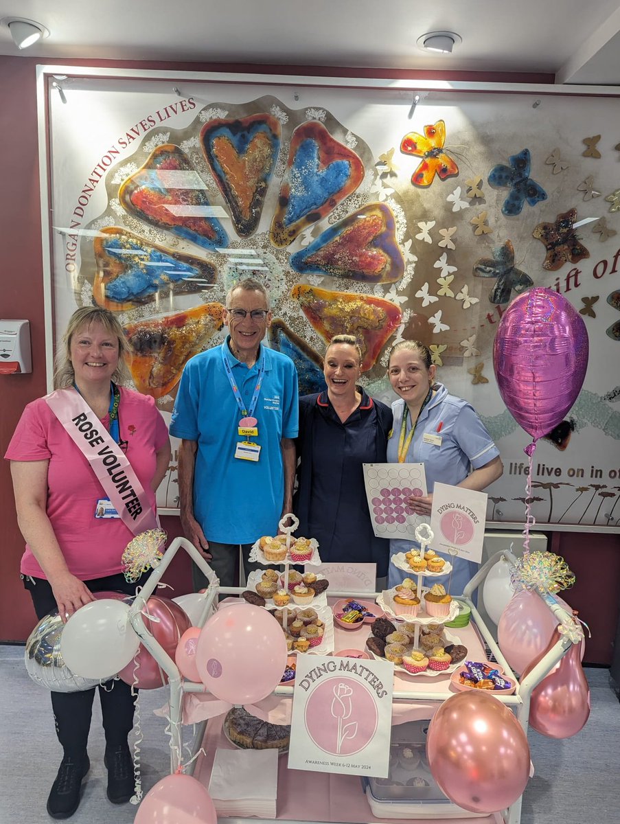 We're proud to celebrate #DyingMattersWeek at our hospital, promoting open conversations about death, dying, and bereavement. Let's break the silence and support each other. #DyingMatters #EndOfLifeCare💕🌹