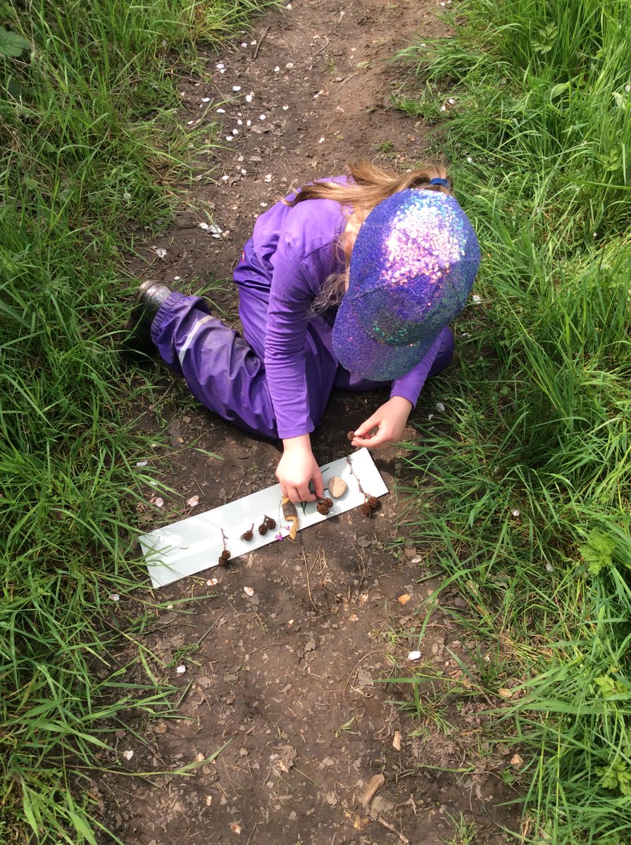 AppleySaintsCE's tweet photo. Hooray, hooray, it's forest day today! #ABASY1 were so happy to return to the forest. We looked closely around our surroundings and made nature crowns. #Abasart #abassci #learningoutsidetheclassroom @CidariEducation https://t.co/QHalhi3miO