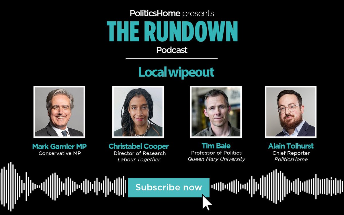 🚨 OUT NOW 🚨 Local wipeout 🗳️ Tory MP @Mark4WyreForest, @LabourTogether's @ChristabelCoops, and @ProfTimBale join @Alain_Tolhurst to assess the fallout from the local elections and this week’s surprise defection by MP Natalie Elphicke 🎧 Listen now: pod.fo/e/23a65b