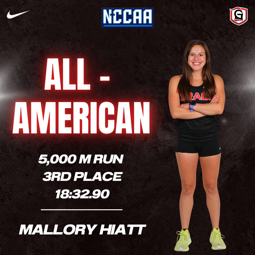 GraceCollegeXC's tweet image. First update from NCCAA Nationals ⤵️

3️⃣ ALL-AMERICANS 

SO MUCH MORE TO COME TODAY on our final day of competition ⚔️ 

🔗 Live Results: live.timinginc.com/meets/37196
🔗 Livestream: nccaanetwork.com

#fortheJOY #makeHIMknown #ReptheG 🔴⚫️
@GraceCollegeTF