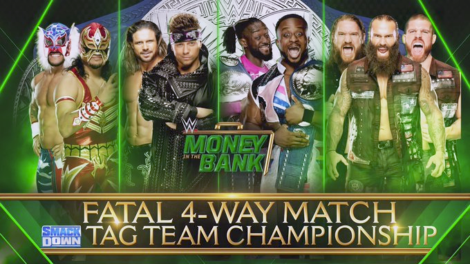 5/10/2020 

The New Day retained the SmackDown Tag Team Championship at Money in the Bank from the WWE Performance Center in Orlando, Florida.

#WWE #MITB #TheNewDay #BigE #KofiKingston #TheForgottenSons #SteveCutler #WesleyBlake #JaxsonRyker #JohnMorrison #TheMiz