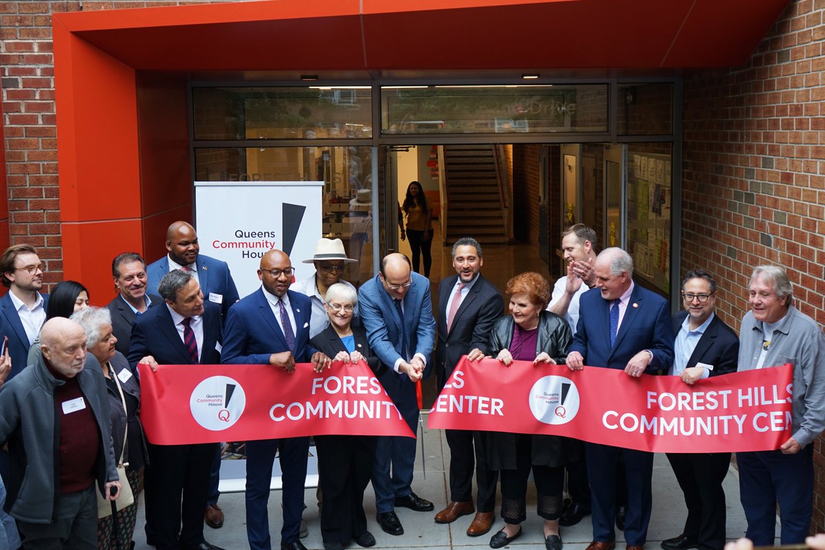 Congrats, @QCHnyc! And congrats to every kid, teen, adult and senior who relies on the services offered at QCH's Forest Hills center. From education resources to support for LGBTQIA+ teens to meals for seniors, this center does it all. It embodies the goodness of our borough.