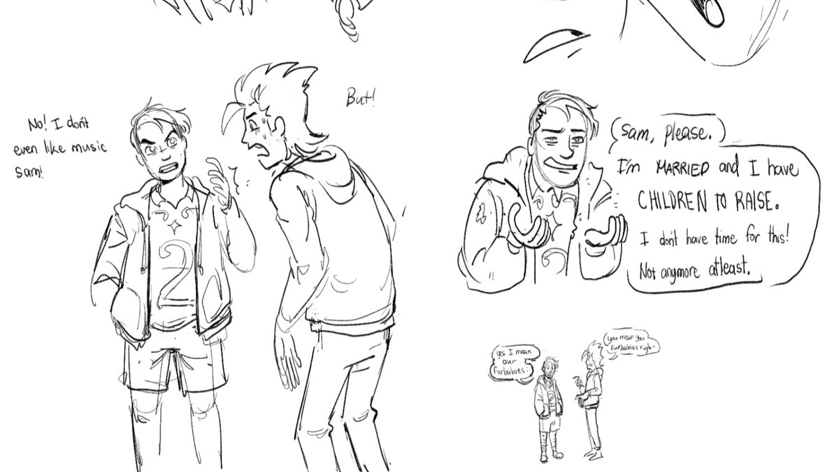 RecklessBucket2's tweet photo. I actually made this awhile ago, I wanted it to be a rendered comic but I just couldn't get to it right away T0T But here's more shane stuff! Ft. Abigail and Sam.
That anti-joja song was really awesome @campusanis!
#StardewValley #ShaneSDV #SamSDV #AbigailSDV #SDV #SDVFanart https://t.co/Ot4DVSclMJ