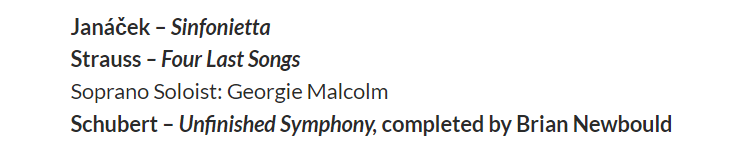 Join us tomorrow at St. George's Church, Leeds for an exciting programme of Janáček, Strauss and Schubert! Featuring the wonderful soprano soloist Georgie Malcolm. Tickets available online from Ticketsource or on the door. All welcome! More info: lso.org.uk
