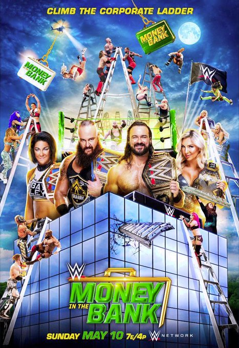 5/10/2020 The Money in the Bank poster. #WWE #MITB #TitanTowes #Stamford #Connecticut #WWEPerformanceCenter #Orlando #Florida