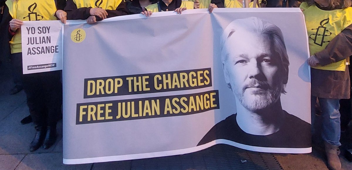 'The ongoing persecution of Assange makes a mockery of the USA’s obligations under international law, and their stated commitment to freedom of expression'
Secretary General, @AgnesCallamard, @amnesty

#FreeAssangeNOW #JournalismIsNotACrime #LetHimGoJoe