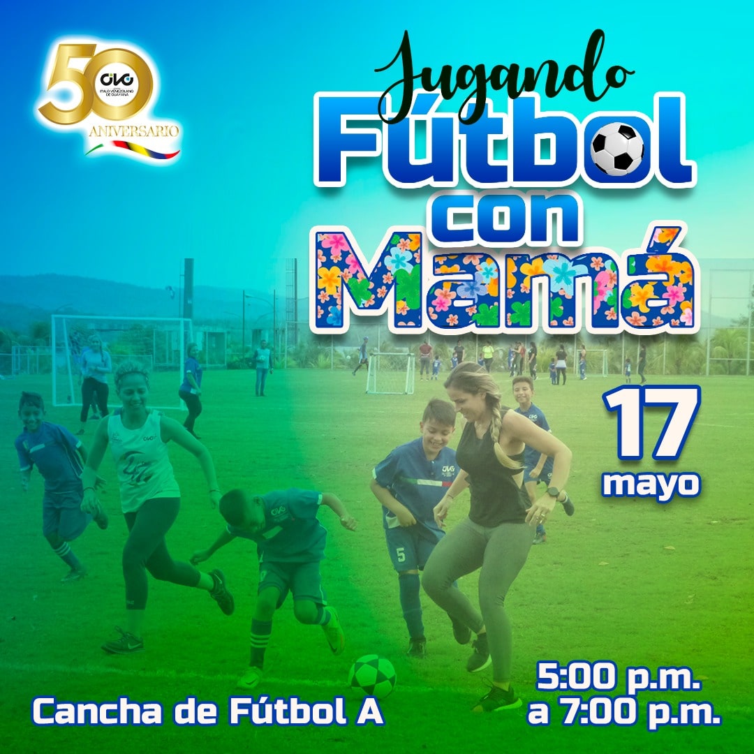 🌟 ¡Celebremos el Día de las Madres con deporte y diversión en el CIVG! 🌟

¡Te esperamos para compartir juntos este momento especial!
_
#CIVG #Deportes #Fútbol #CiudadGuayana #Pzo