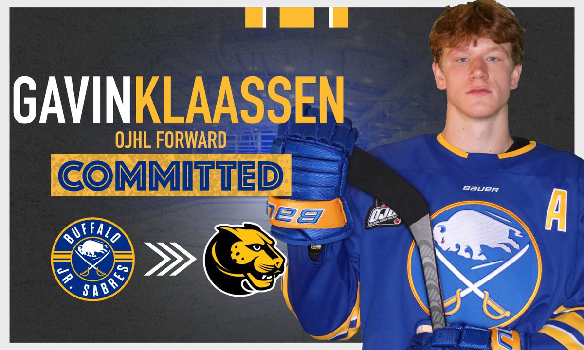 JrSabresOJHL's tweet photo. Congratulations to forward Gavin Klaassen on his commitment to @witathletics! The Michigan native scored 9 goals and added 16 assists this season!   

#LevelUp #SwordsUp https://t.co/rCll3b7g2v