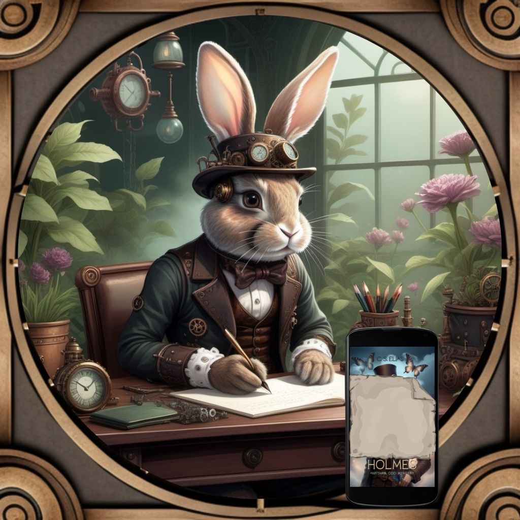 CamieElias's tweet image. #FantasyIndiesMaytober Day 10: Free Day or share pet pictures

My only (fictional) pet at the moment is a #steampunk #plotbunny.🐰😄