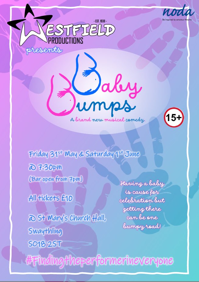 We’ve created a brand new show with an original score! It might be a little irreverent but a great night out not to be missed! 

ticketsource.co.uk/Westfield-Prod…