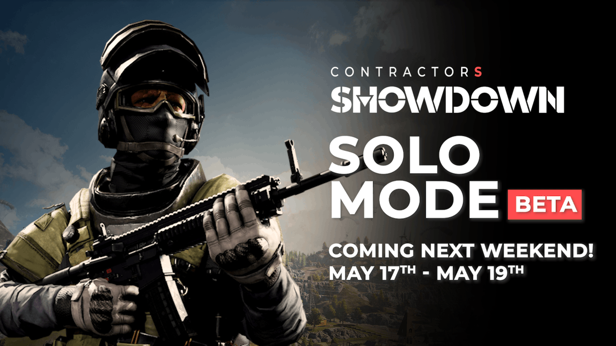 ContractorsBR's tweet photo. 🚨Announcing Solo Mode Beta!🚨

👂Your requests for a solo mode have been heard loud and clear! 

📢We're thrilled to announce the release of the limited-time Solo Mode Beta next weekend!

💪Prepare to explore the island solo with new features and mechanics! https://t.co/5jXstEMTZX
