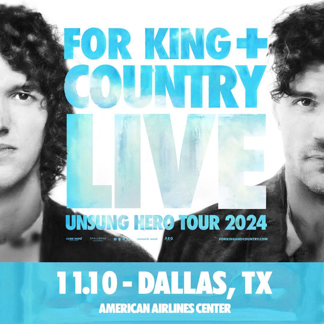 for KING + COUNTRY bring their new tour Unsung Hero to American Airlines Center on Nov. 10 Get tickets now!