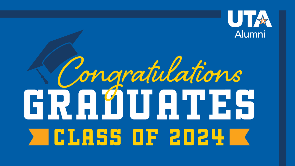 UTAAlumni's tweet photo. Congratulations to our 2024 graduates! We are so proud of all you have accomplished and can't wait to follow your future successes. Welcome to the UTA alumni family! #UTAProud #UTAAlumni https://t.co/jXT707IgUP