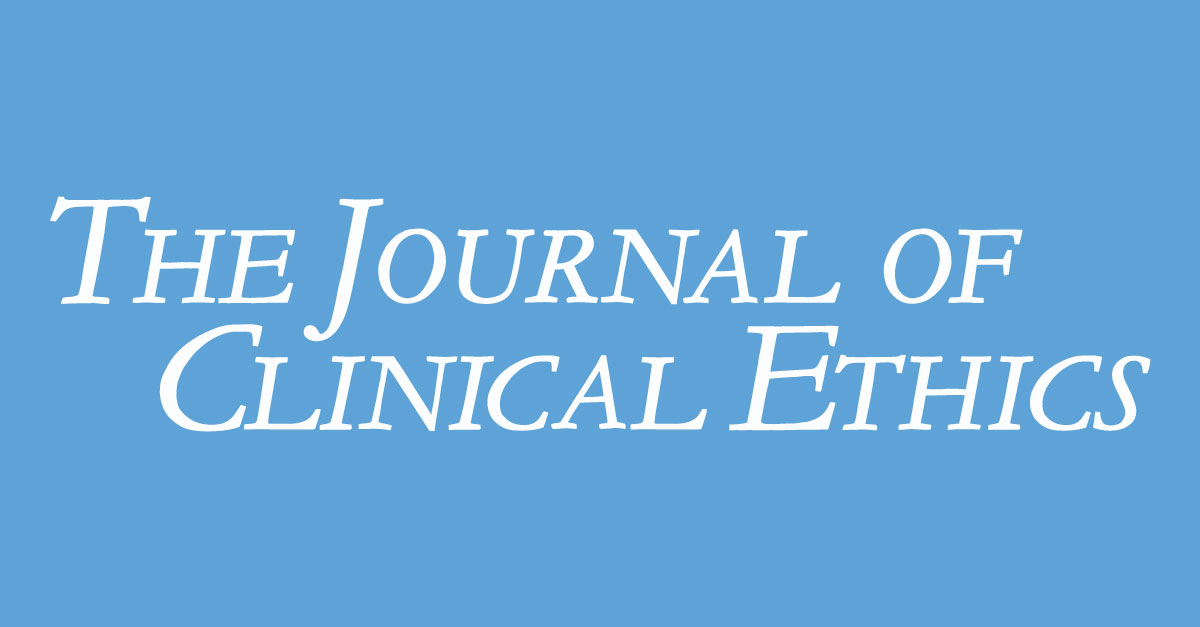 Read 'New Ways to Help Patients Worst Off' for FREE from the Journal of Clinical Ethics. ow.ly/3bmW50Roou4