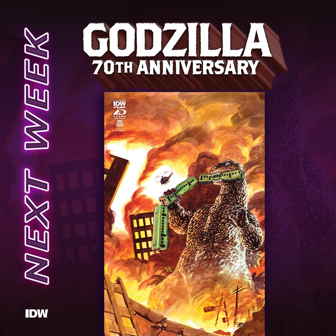 Celebrating 70 years of Godzilla! Since 1954, Godzilla has been King of the Monsters, and what better way to celebrate than with a gigantic anthology of tales that get to the heart of Godzilla’s lasting popularity! Coming to LCS: comicshoplocator.com #Godzilla @Godzilla_toho