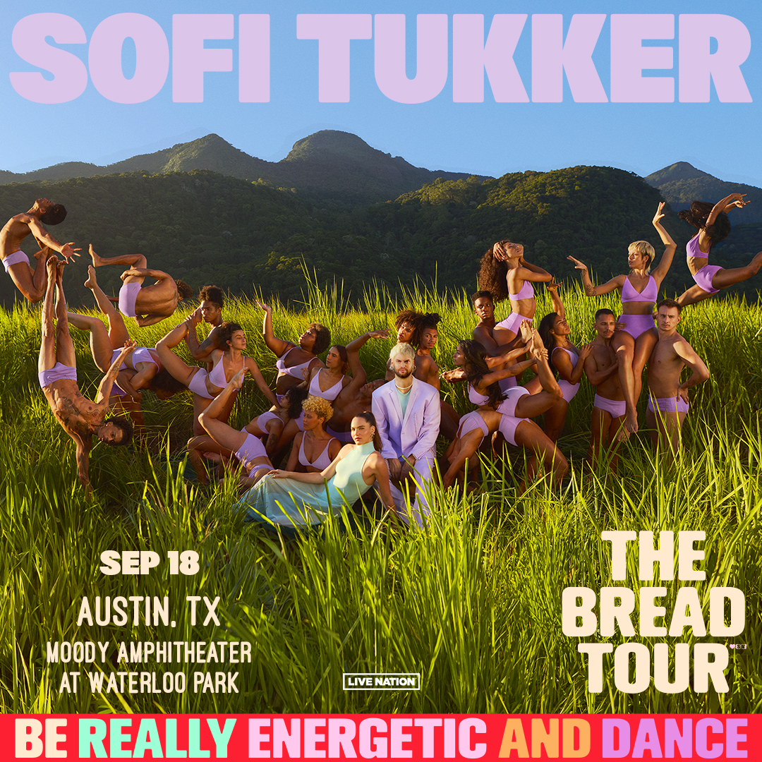 ON SALE NOW 🍞 @sofitukker: The BREAD Tour is headed to Moody Amphitheater at Waterloo Park on September 18! 🎟️ Tickets are on sale now at Ticketmaster.com.