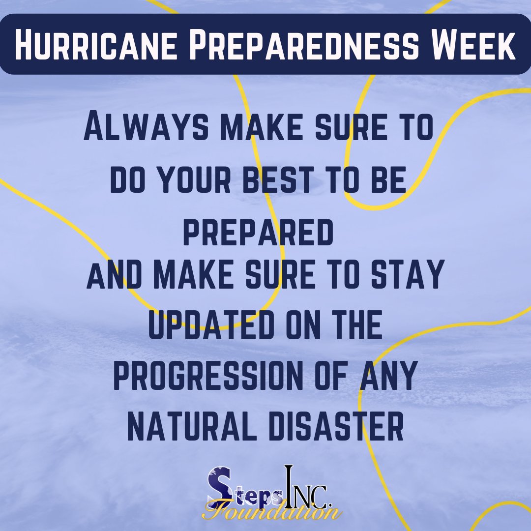 Learn about hurricane evacuation routes and designated shelters in your area to ensure you're prepared in case of an emergency.

#stepsfoundationinc #samismyreason #ipledgetomakeadifference #hurricanepreparednessweek