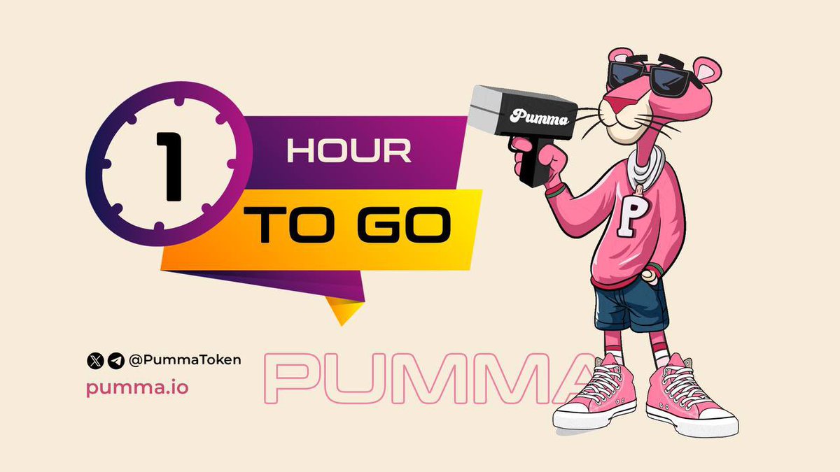 PummaToken's tweet image. 💥 It's time to get hyped! Just 1 hour left to go on Pumma's presale on Pinksale! 

Over 300 SOL raised, over 310 contributors, a live Pumma chatbot and Pumma swap that will be available at launch. Join us now and utilize the last hour! Pinksale link: pinksale.finance/solana/launchp……