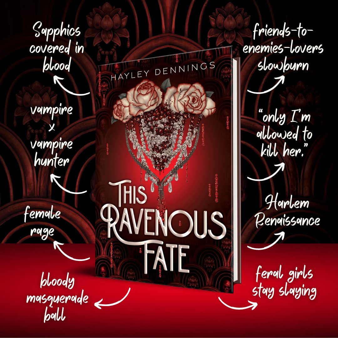 If you're feeling ravenous for a bloody good time, THIS RAVENOUS FATE by debut author Hayley Dennings is now available to request on NetGalley and Edelweiss 🧛‍♀️