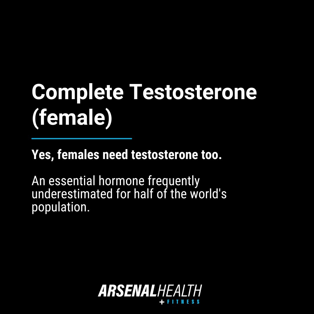 arsenalfit's tweet photo. We often think of testosterone as the primary male hormone, but did you know it plays vital roles in female health too? 

Book your bloodwork at the link below and we can help you!

https://t.co/WnOd7Ogu56 https://t.co/VNCs2vhjGp