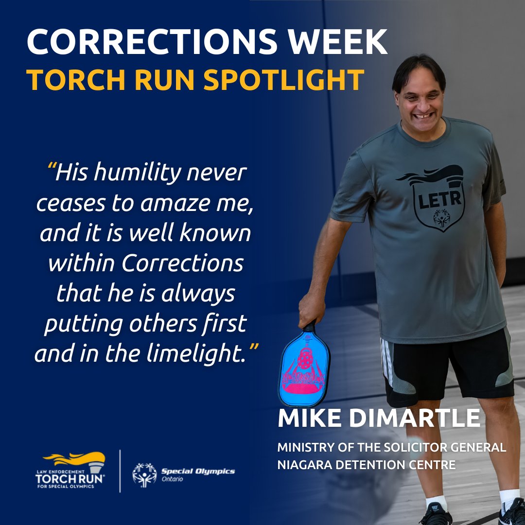 For over 28 years, Mike DiMartle has humbly given his time and energy to countless LETR initiatives. Mike's well-known among colleagues as being the driving force for as long as they can remember. Read what coworkers have to say about him: www1.torchrunontario.com/blog/correctio…