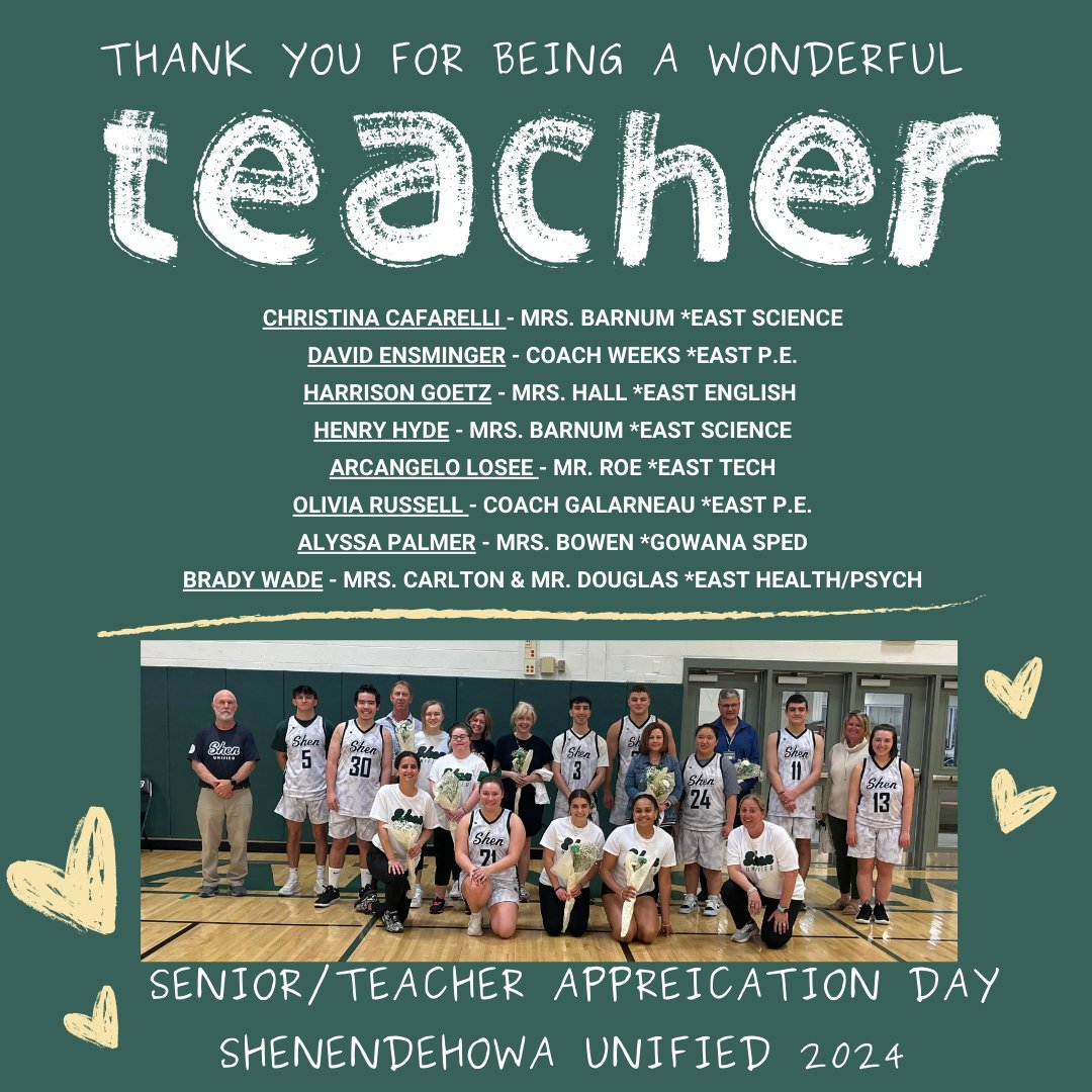 Shen Unified Sports (@shenunified) on Twitter photo We were able to recognize our seniors & honor their favorite <a href="/ShenNews/">Shenendehowa CSD</a> teachers at yesterday's game. And to top it off we came away w/ a thrilling 1 pt win vs. South Colonie! #seniors #thankyouteachers #choosetoinclude <a href="/ShenAthletics/">ShenAthletics</a> <a href="/SpecOlympicsNY/">Special Olympics New York</a> We were able to recognize our seniors & honor their favorite <a href="/ShenNews/">Shenendehowa CSD</a> teachers at yesterday's game. And to top it off we came away w/ a thrilling 1 pt win vs. South Colonie! #seniors #thankyouteachers #choosetoinclude <a href="/ShenAthletics/">ShenAthletics</a> <a href="/SpecOlympicsNY/">Special Olympics New York</a>