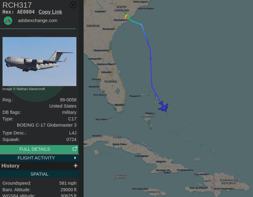 vinnieoftexas_'s tweet photo. Here we go again. Same C17 used a few days ago, heading back to Haiti. 5/10/24
#AE0804 99-0058 https://t.co/7Yp743aJzE